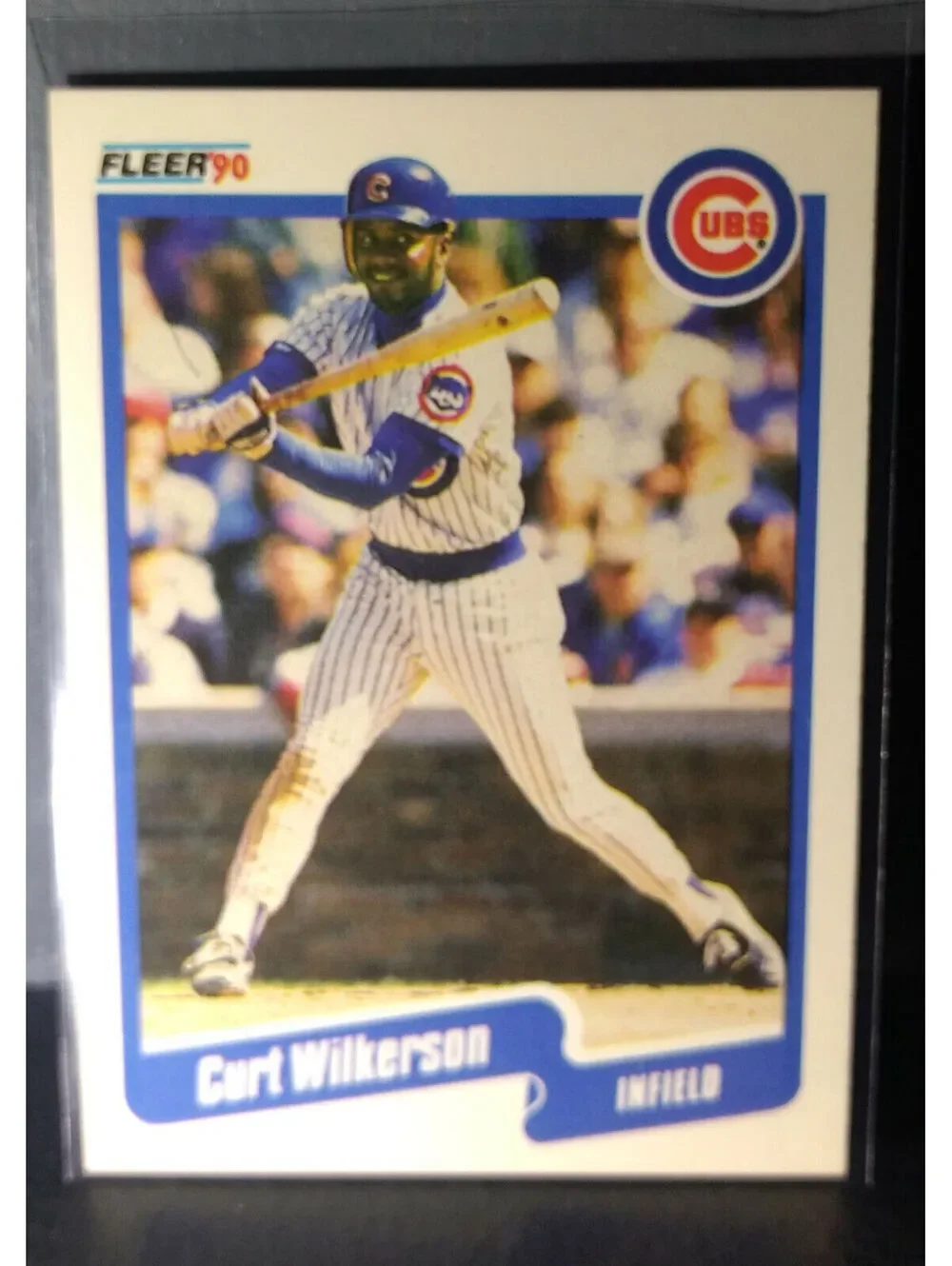 1990 Curt Wilkerson Fleer Baseball Card #46